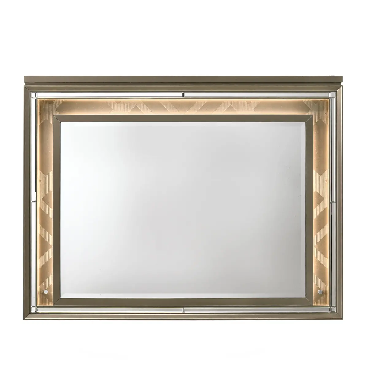 Skylar Led & Dark Champagne Mirror W/Led 1