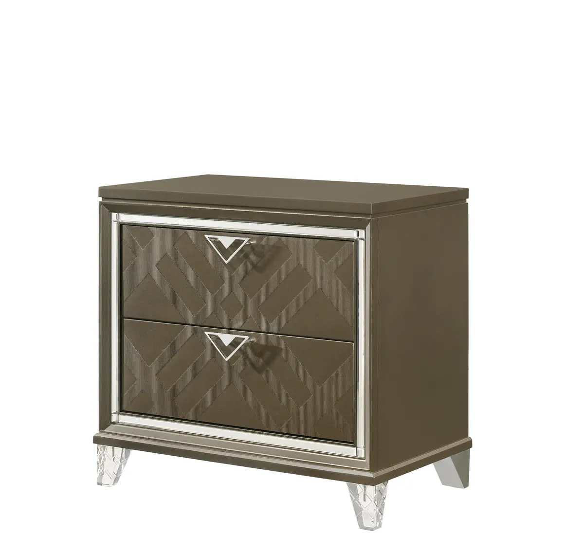 Skylar Dark Champagne Nightstand 1