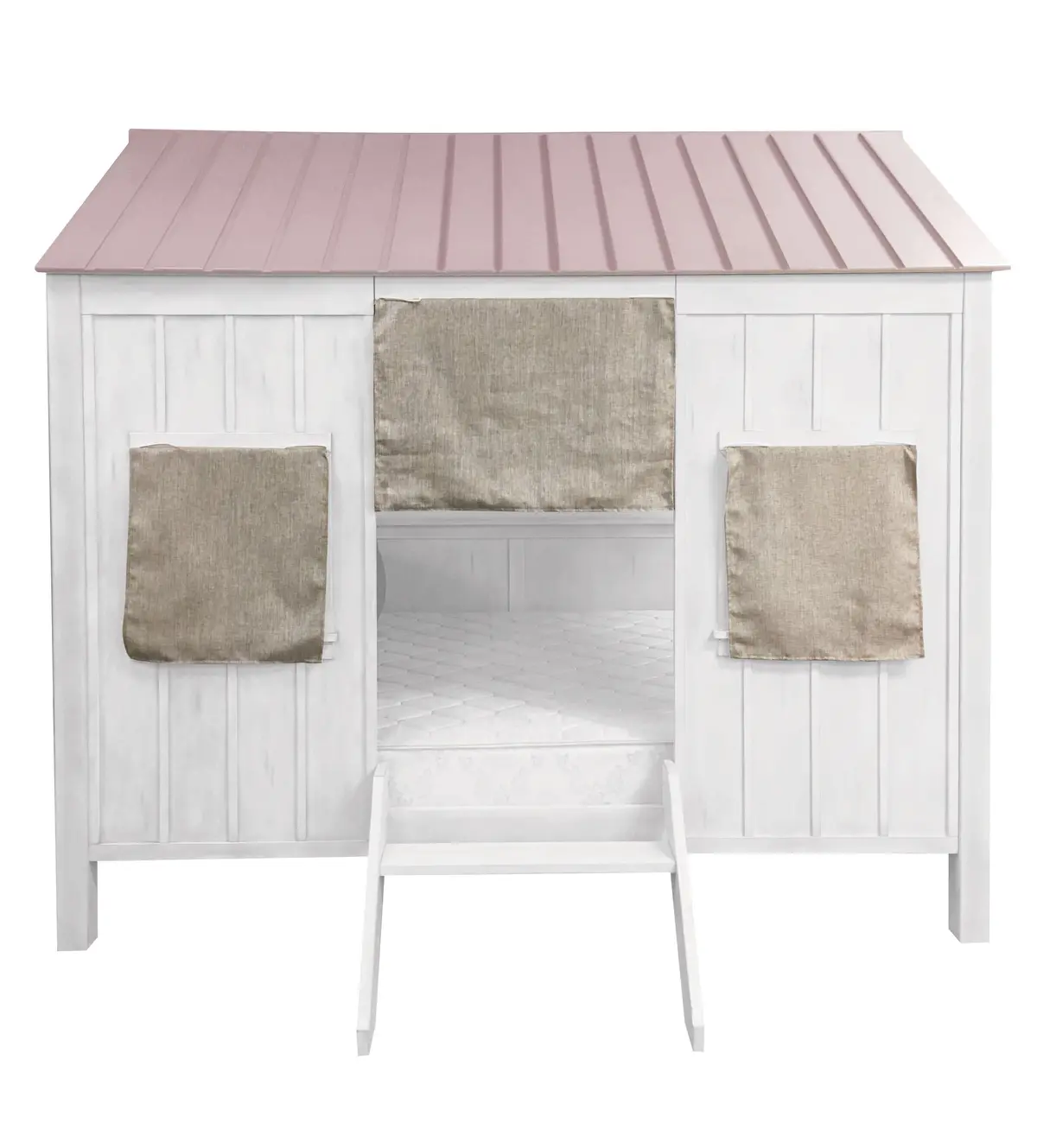 Spring Cottage White & Pink Full Bed 1