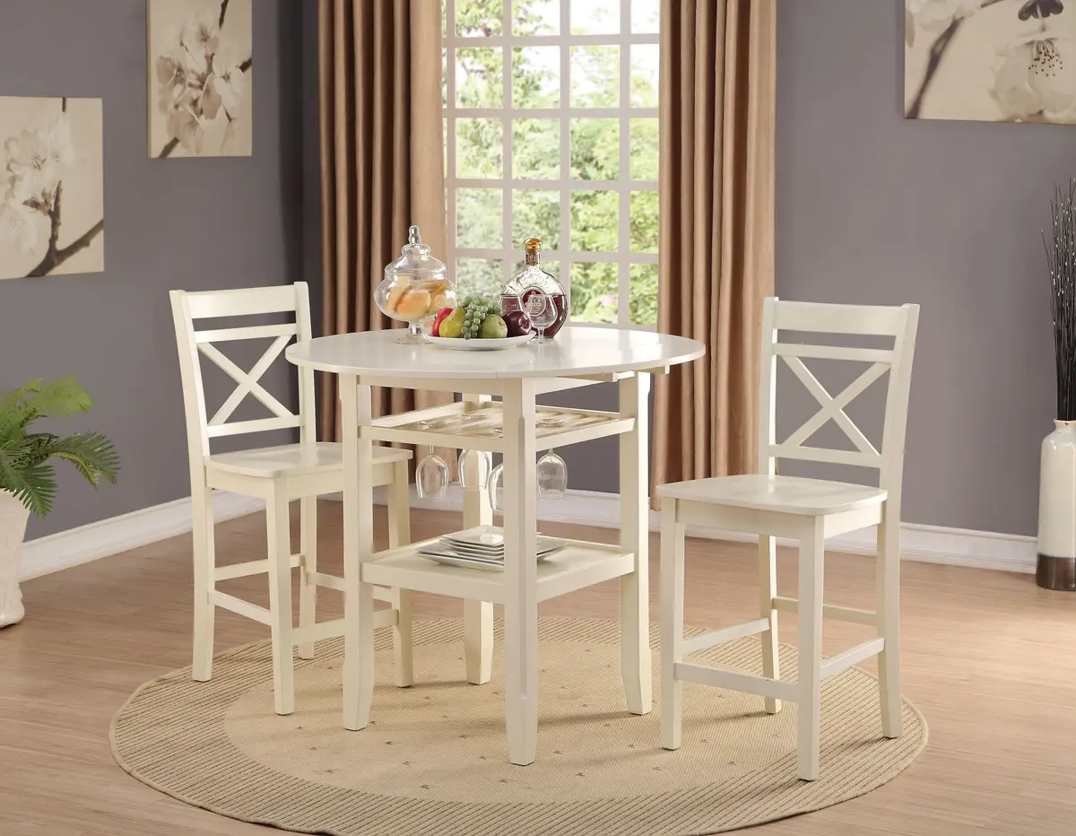Tartys Cream Counter Height Table 1