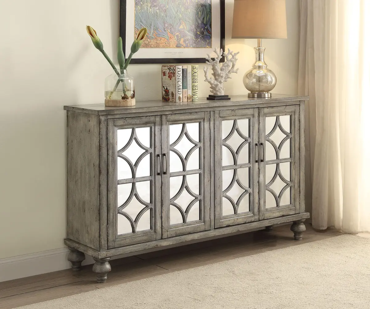 Velika Weathered Gray Console Table 1