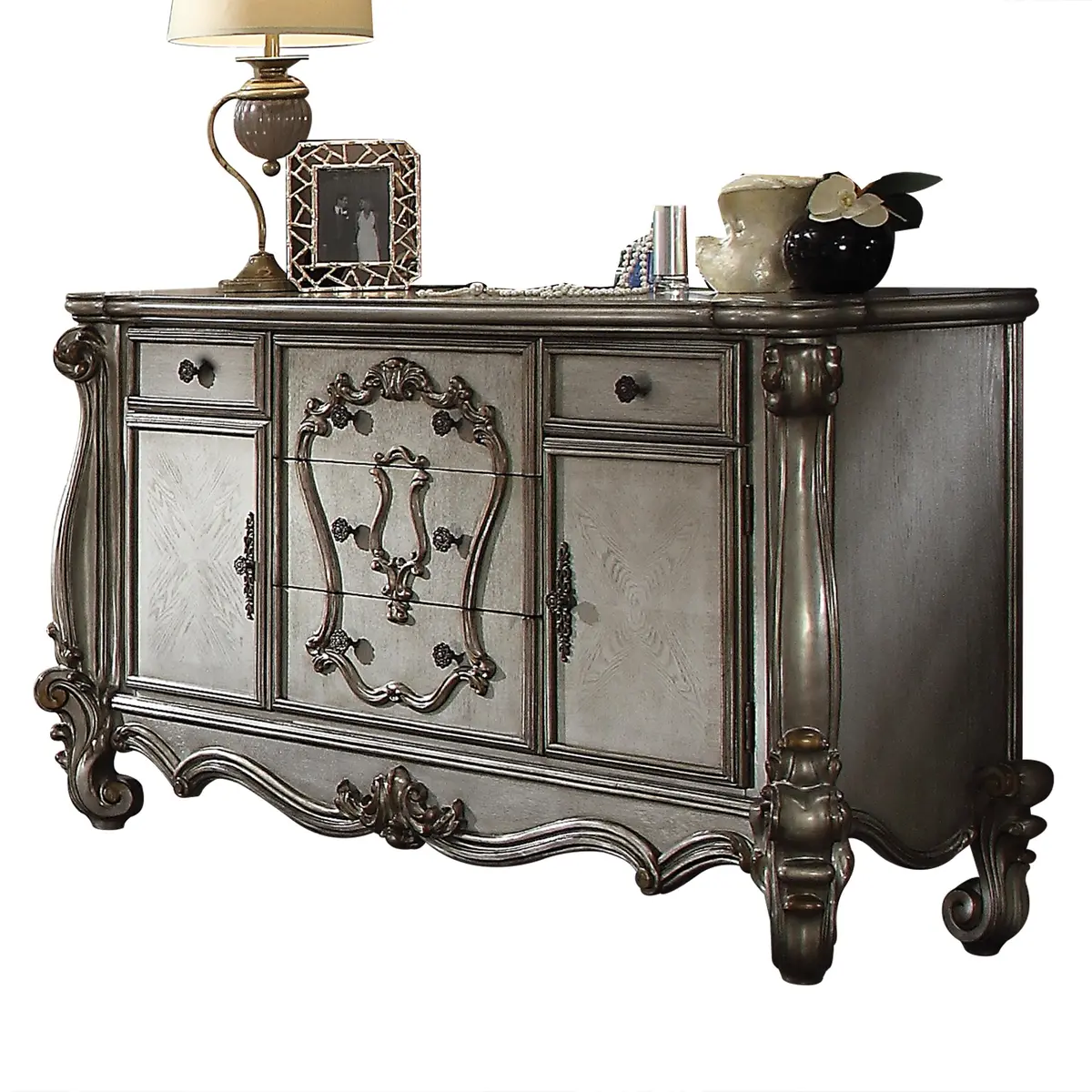 Versailles Antique Platinum Dresser 1
