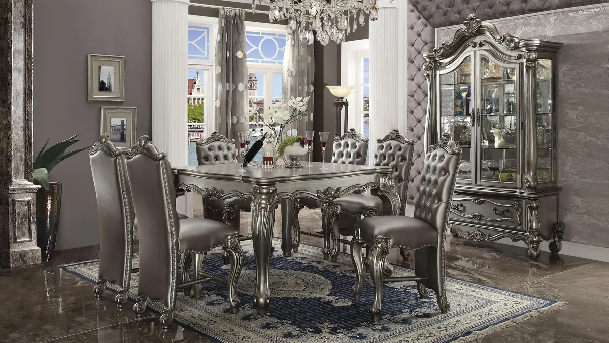 Versailles Antique Platinum Counter Height Table 1