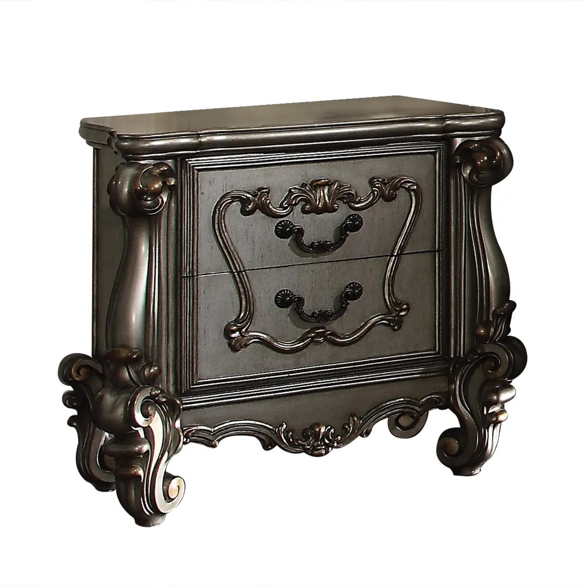 Versailles Antique Platinum Nightstand 1