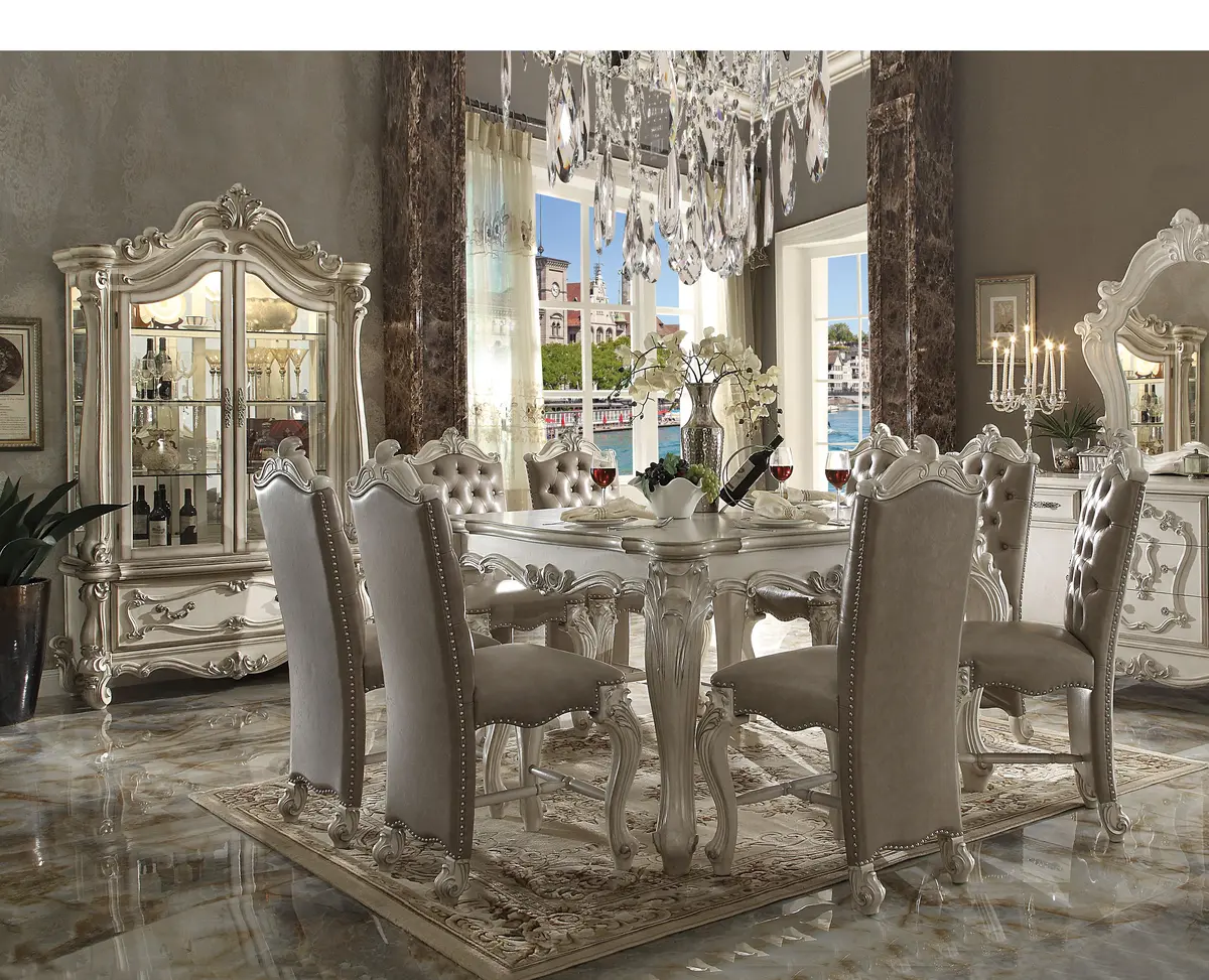 Versailles Bone White Counter Height Table 1