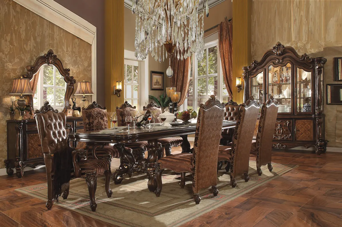 Versailles Cherry Oak Dining Table 1