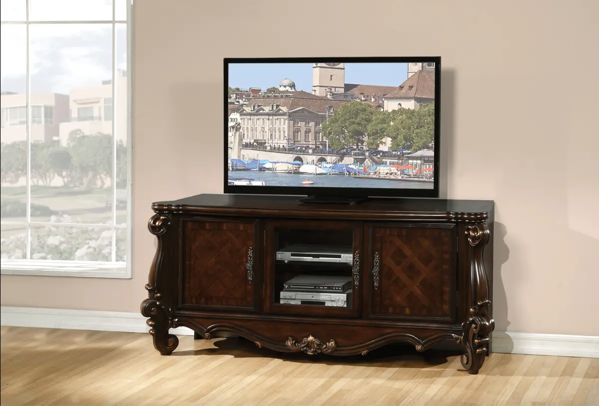 Versailles Cherry Oak Tv Stand 1