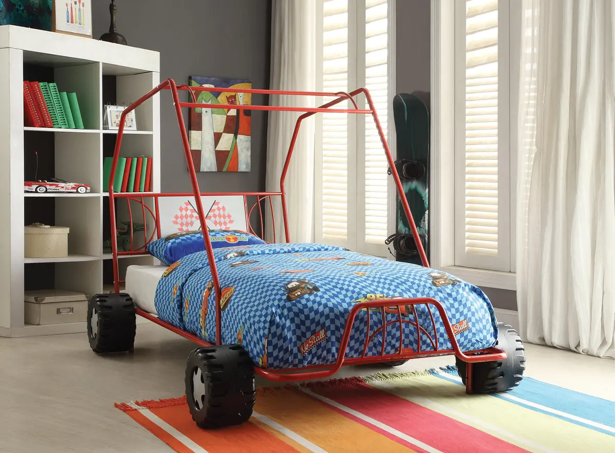 Xander Red Go Kart Twin Bed 1