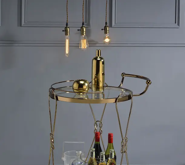 Zekera Champagne Serving Cart 1