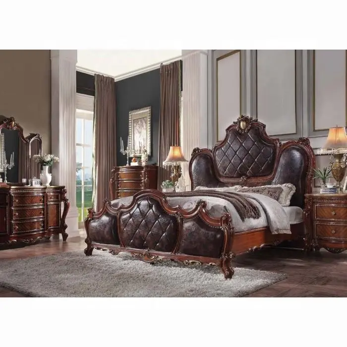 Picardy Pu & Cherry Oak California King Bed 1