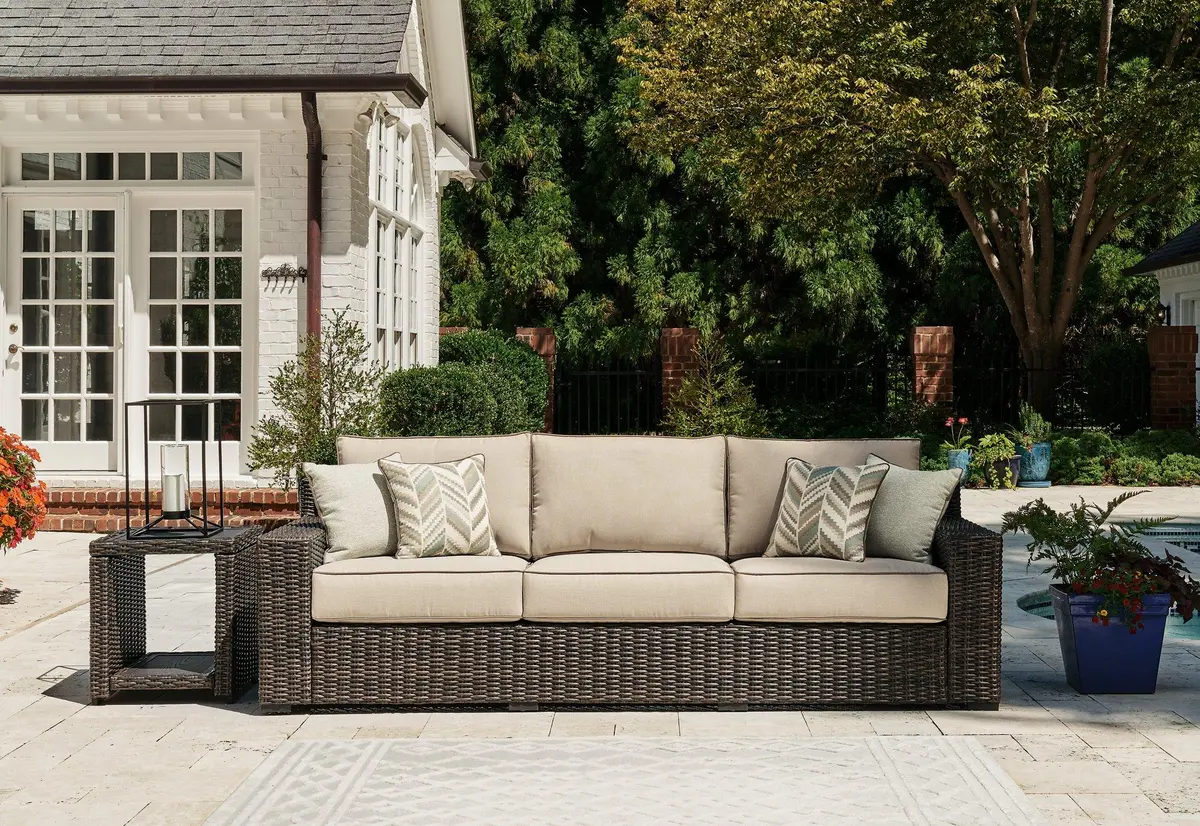 Coastline Bay Outdoor Sofa With Cushion 2