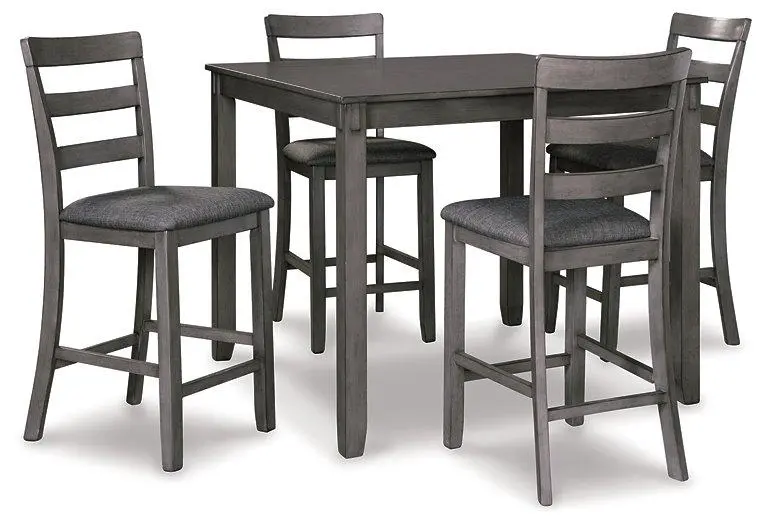 Bridson Counter Height Dining Table And Bar Stools (Set Of 5) 1