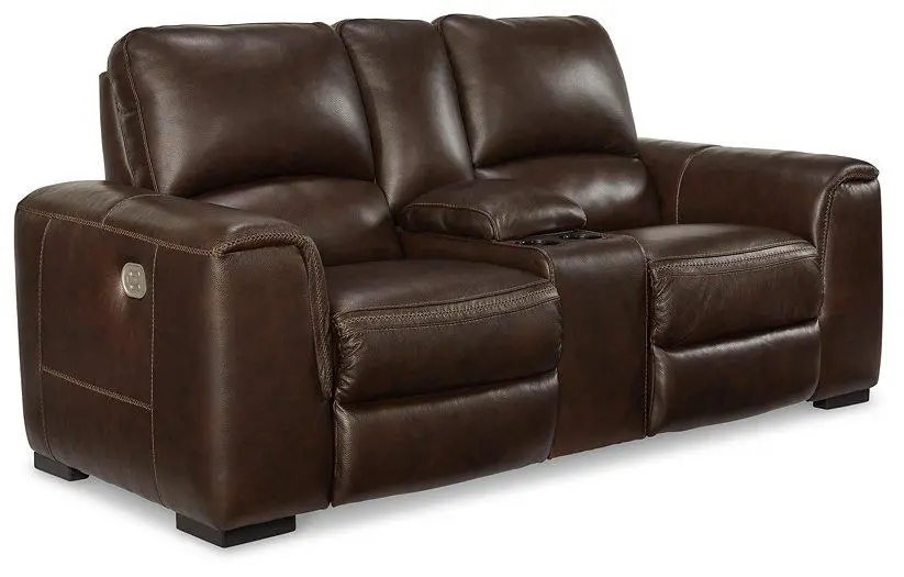 Alessandro Power Reclining Loveseat With Console 1