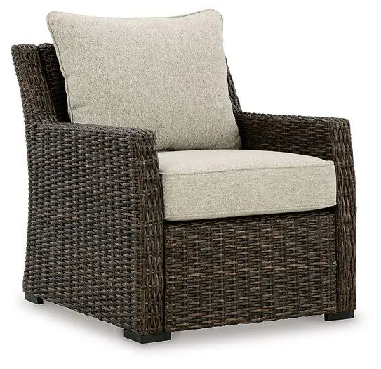 Brook Ranch Outdoor Lounge Chair With Cushion 1