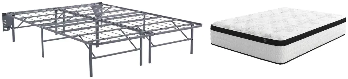 Chime 12 Inch Hybrid 2-Piece Mattress Package 1