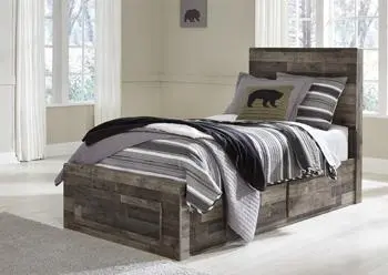 Derekson Bed With 2 Storage Drawers 3