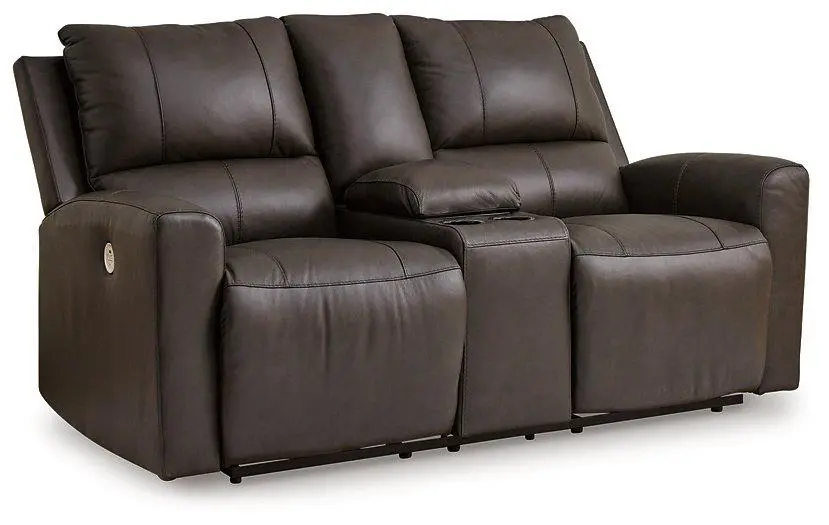 Boxmere Power Reclining Loveseat With Console 1