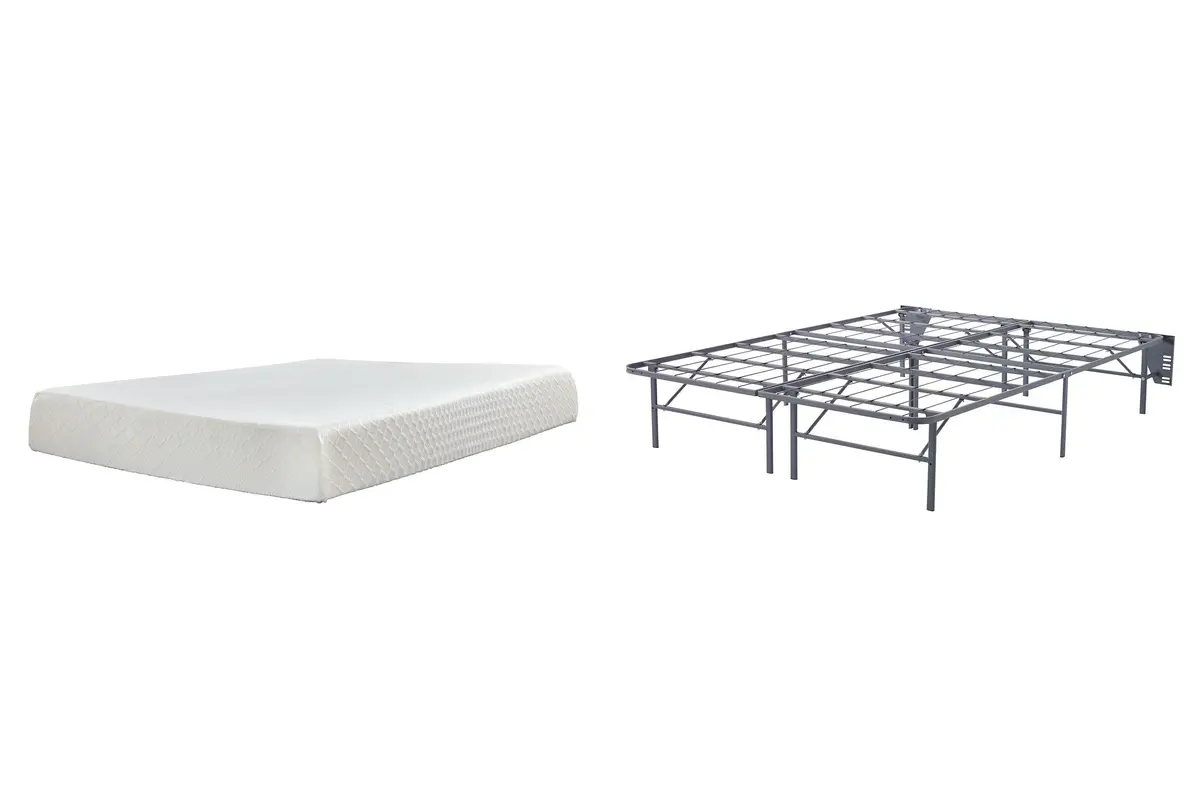 10 Inch Chime Memory Foam Mattress Set 1