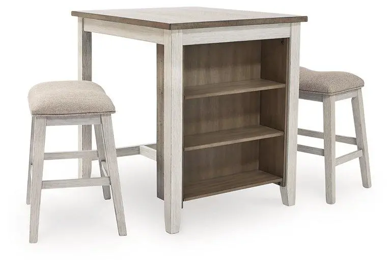 Skempton Counter Height Dining Table And Bar Stools (Set Of 3) 1