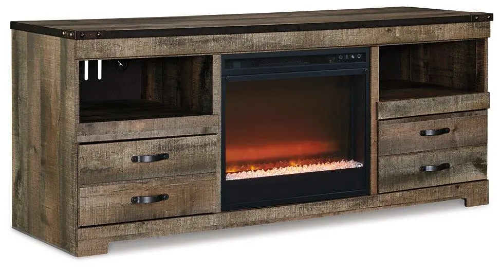 Trinell 63" Tv Stand With Electric Fireplace 1