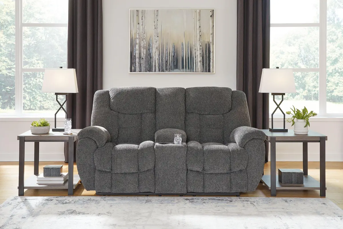 Foreside Reclining Loveseat With Console 2