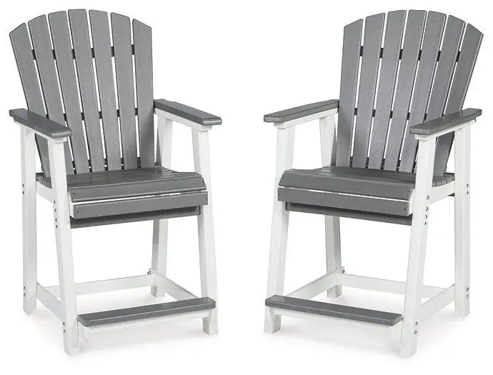 Transville Outdoor Counter Height Bar Stool (Set Of 2) 1