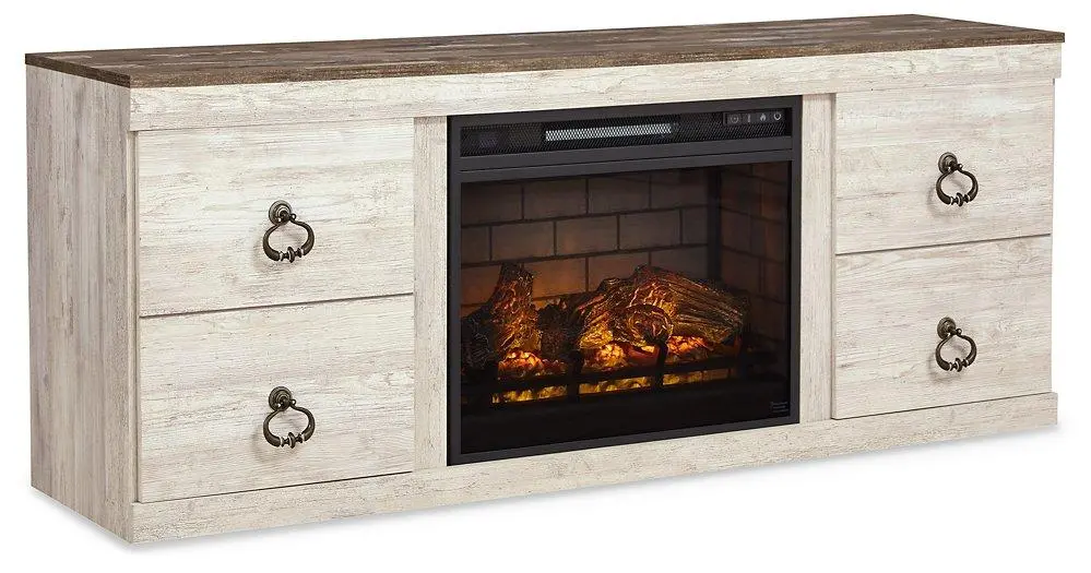 Willowton Tv Stand With Electric Fireplace 1