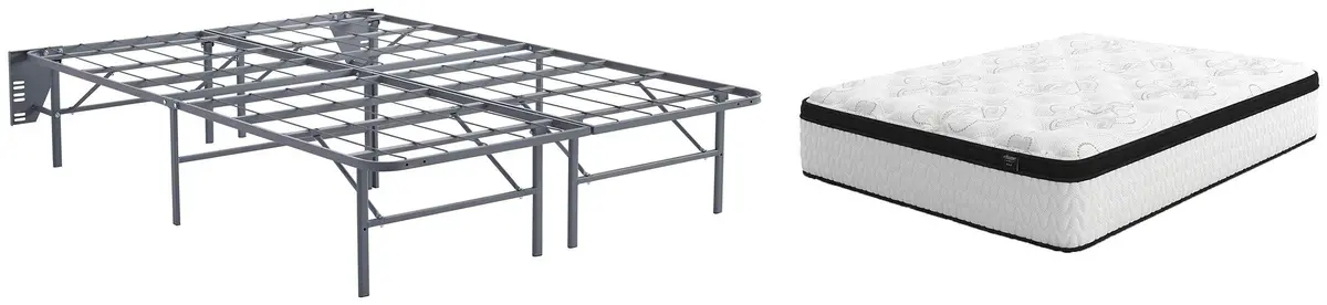 Chime 12 Inch Hybrid 2-Piece Mattress Package 4