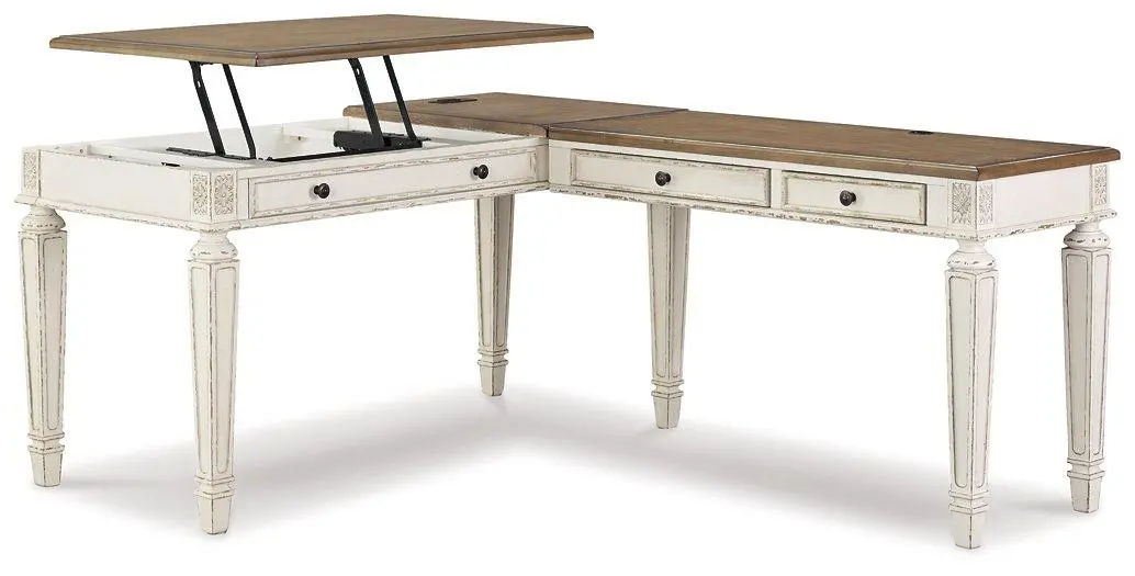 Realyn 2-Piece Home Office Lift Top Desk 1