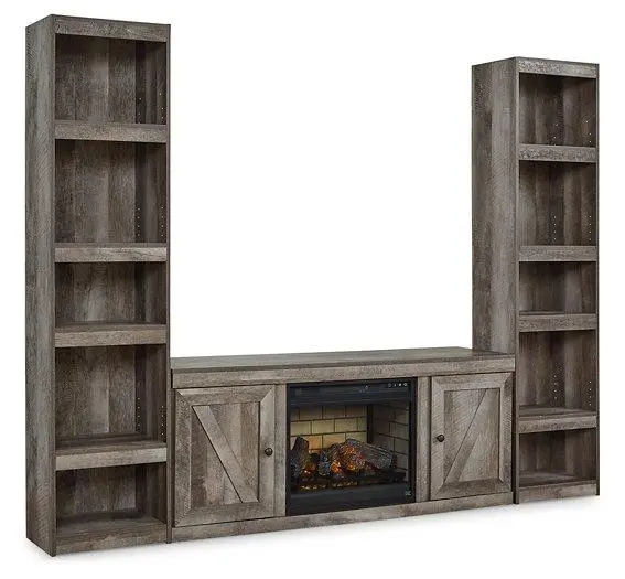Wynnlow 3-Piece Entertainment Center With Electric Fireplace 1