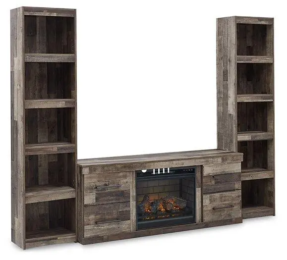 Derekson 3-Piece Entertainment Center With Electric Fireplace 1