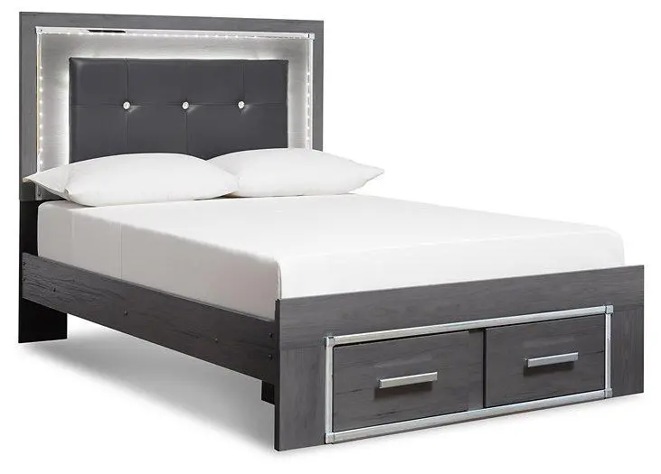 Lodanna Bed With 2 Storage Drawers 5