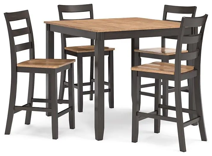 Gesthaven Counter Height Dining Table And 4 Barstools (Set Of 5) 1