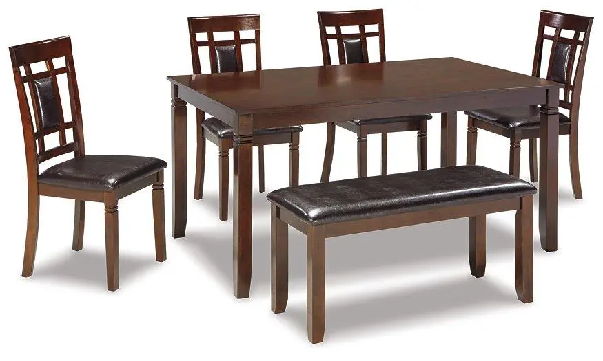 Bennox Dining Table And Chairs With Bench (Set Of 6) 1