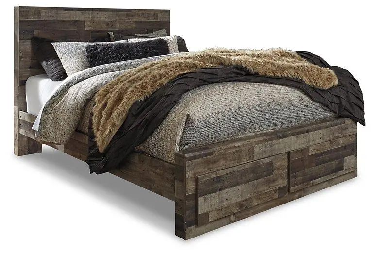 Derekson Bed With 2 Storage Drawers 2