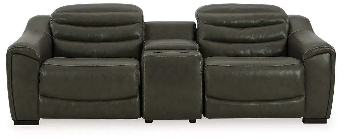 Center Line 3-Piece Power Reclining Loveseat With Console 1