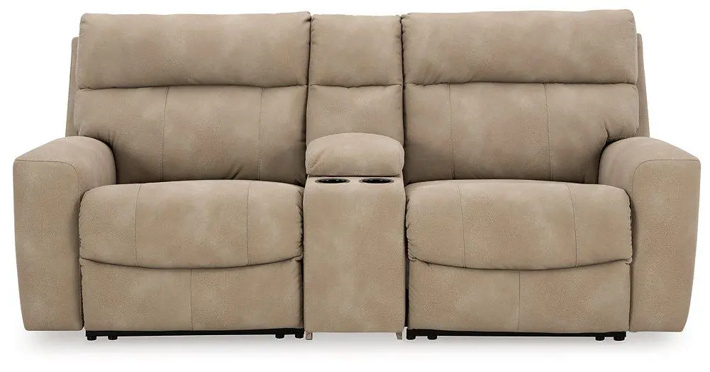 Next-Gen Durapella Power Reclining Sectional Loveseat With Console 1