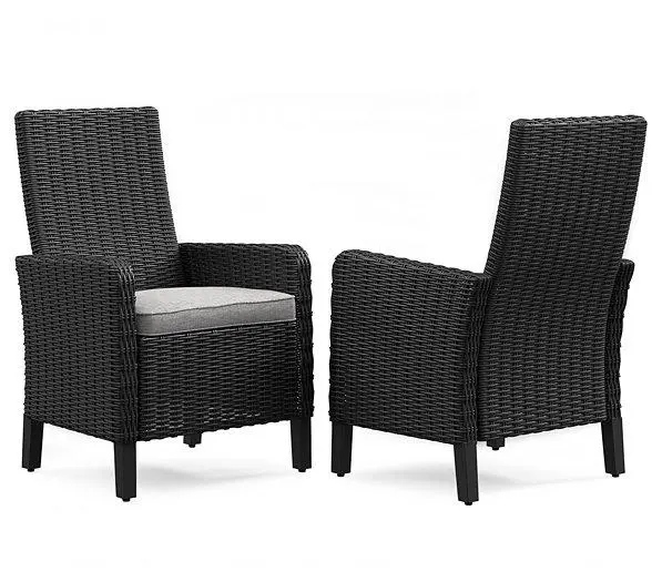 Beachcroft Outdoor Arm Chair With Cushion (Set Of 2) 2