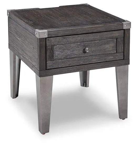 Todoe End Table With Usb Ports & Outlets 1
