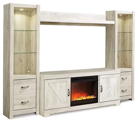 Bellaby 4-Piece Entertainment Center With Fireplace 1