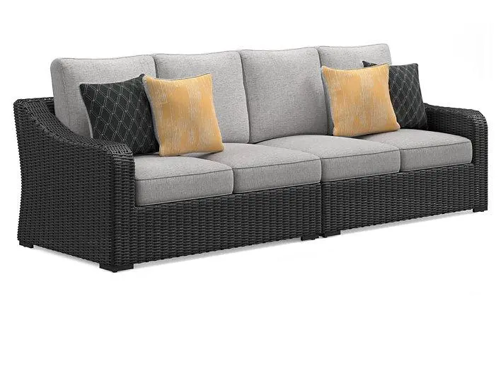 Beachcroft 2-Piece Outdoor Loveseat With Cushion 2