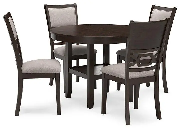 Langwest Dining Table And 4 Chairs (Set Of 5) 1