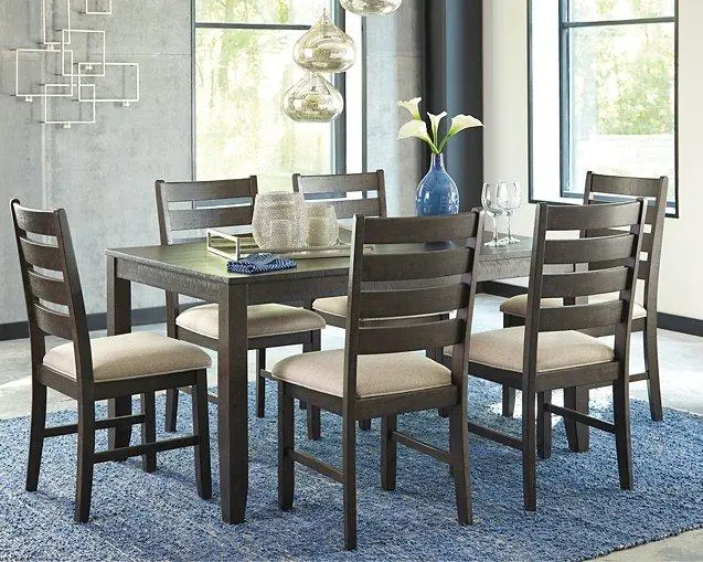 Rokane Dining Table And Chairs (Set Of 7) 2