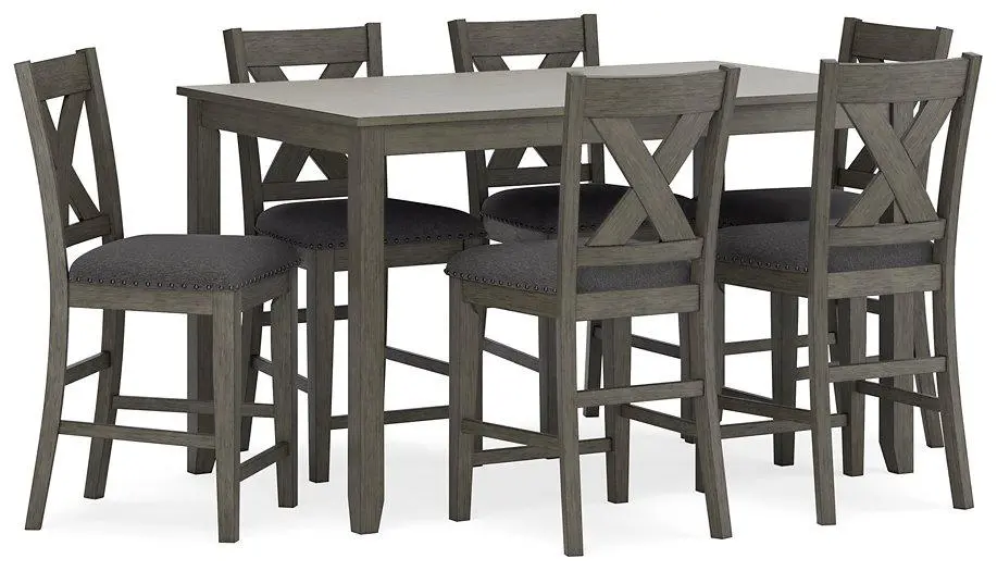 Caitbrook Counter Height Dining Table And Bar Stools (Set Of 7) 1