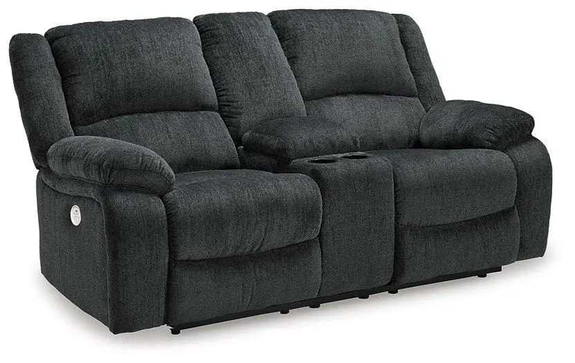 Draycoll Power Reclining Loveseat With Console 1