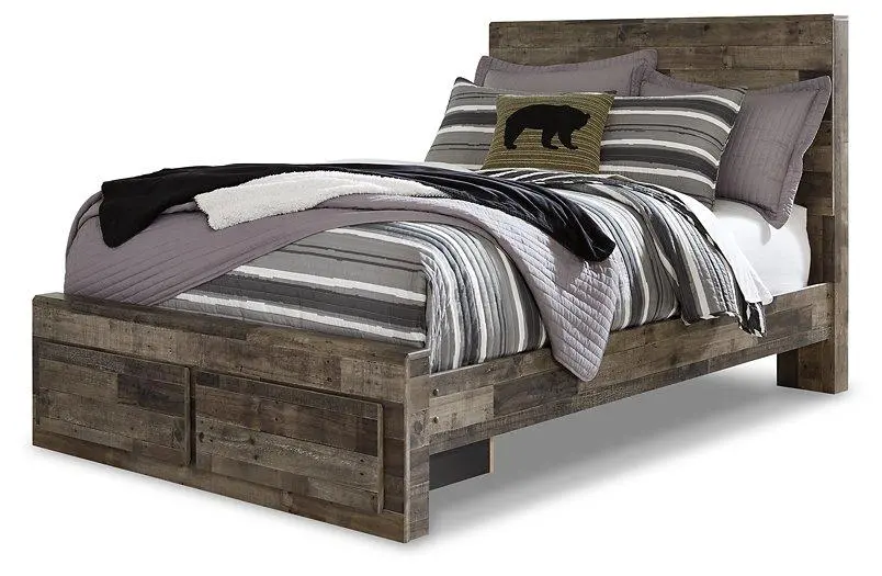 Derekson Bed With 2 Storage Drawers 4