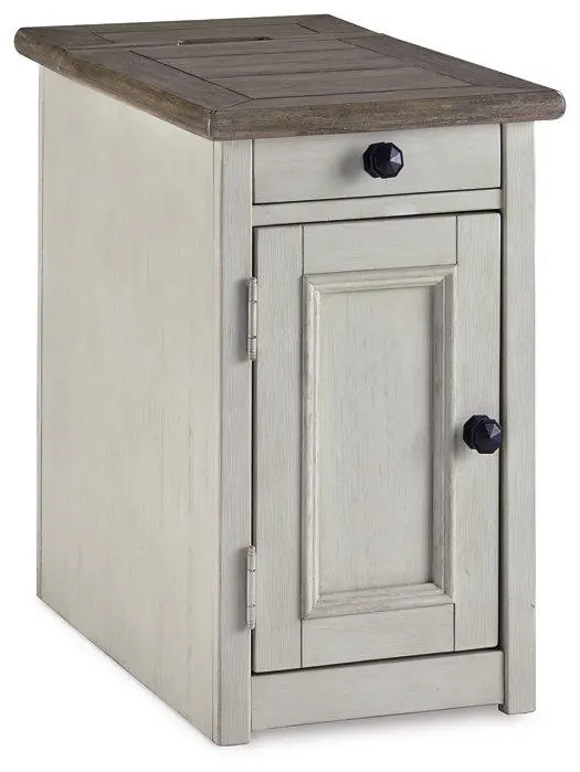 Bolanburg Chairside End Table With Usb Ports & Outlets 1
