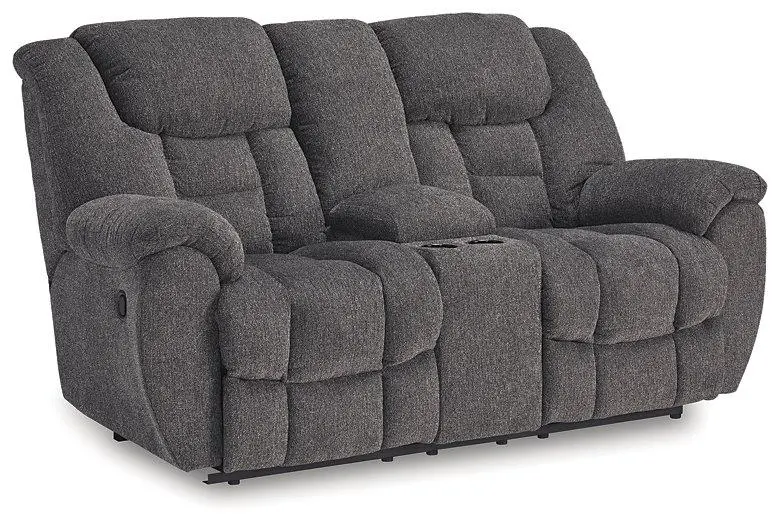 Foreside Reclining Loveseat With Console 1