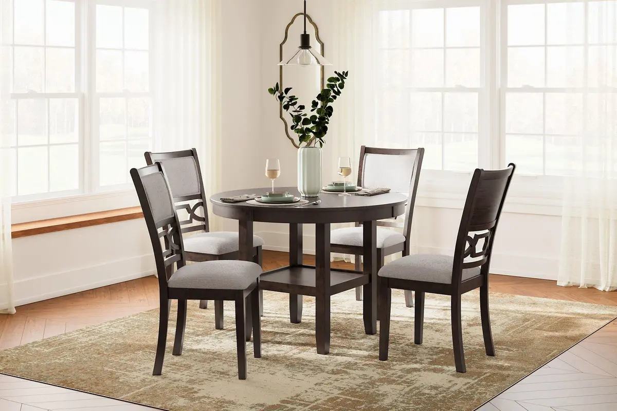 Langwest Dining Table And 4 Chairs (Set Of 5) 2