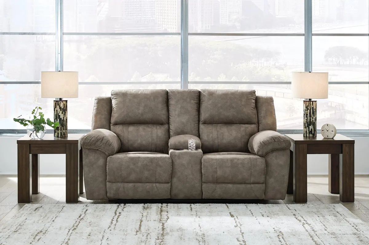 Laresview Reclining Loveseat With Console 2